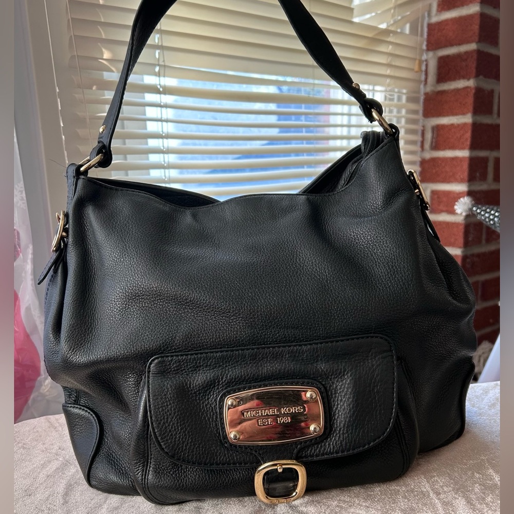 Michael Kors large black shoulder bag